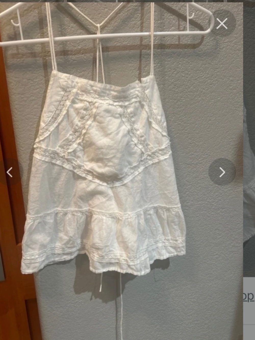 Cute white lace top